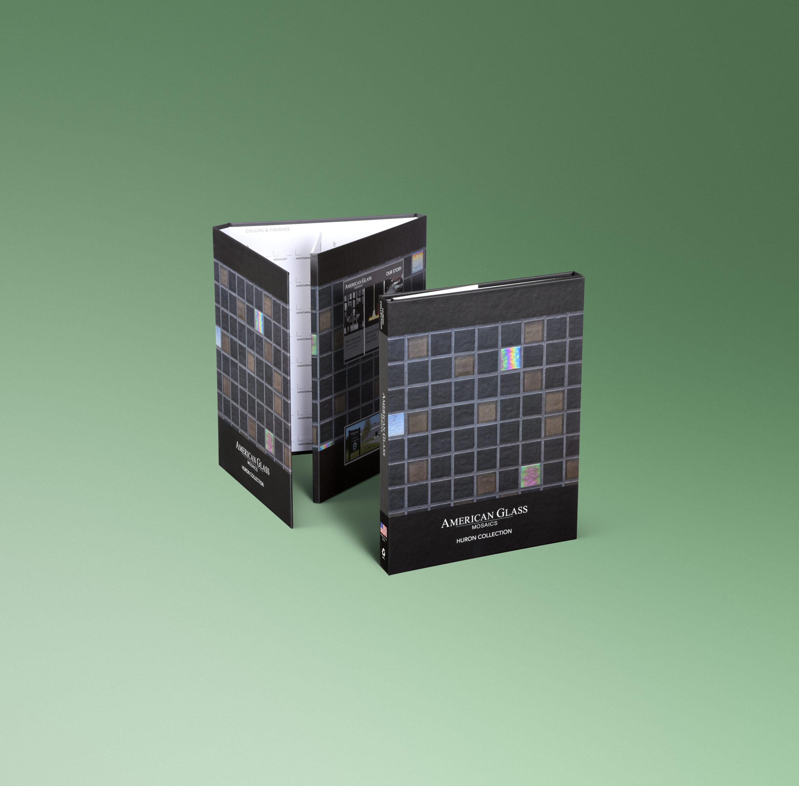 American Glass Mosaics architectural folder with routed hinges