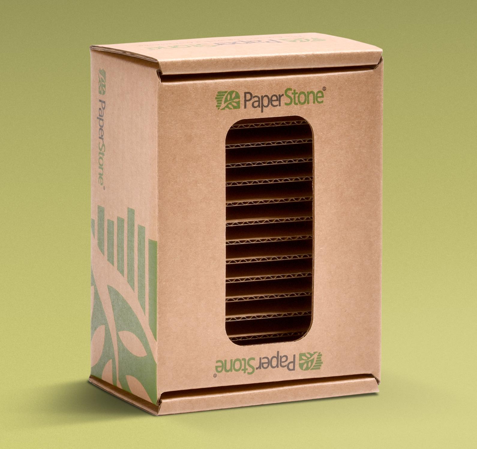 Sample box for Paneltech showing die-cut window