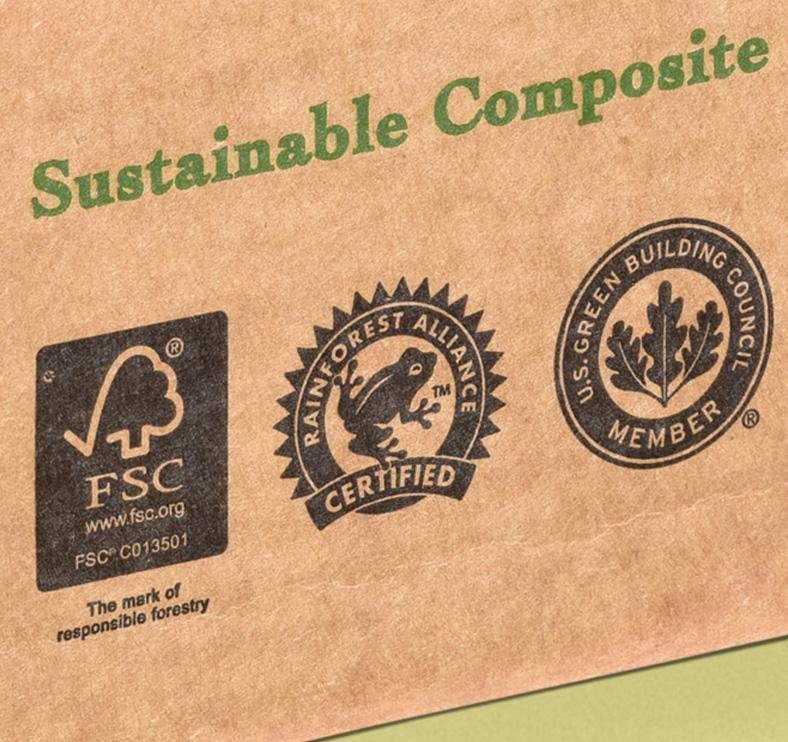 Sustainability message directly printed on corrugate for Paneltech