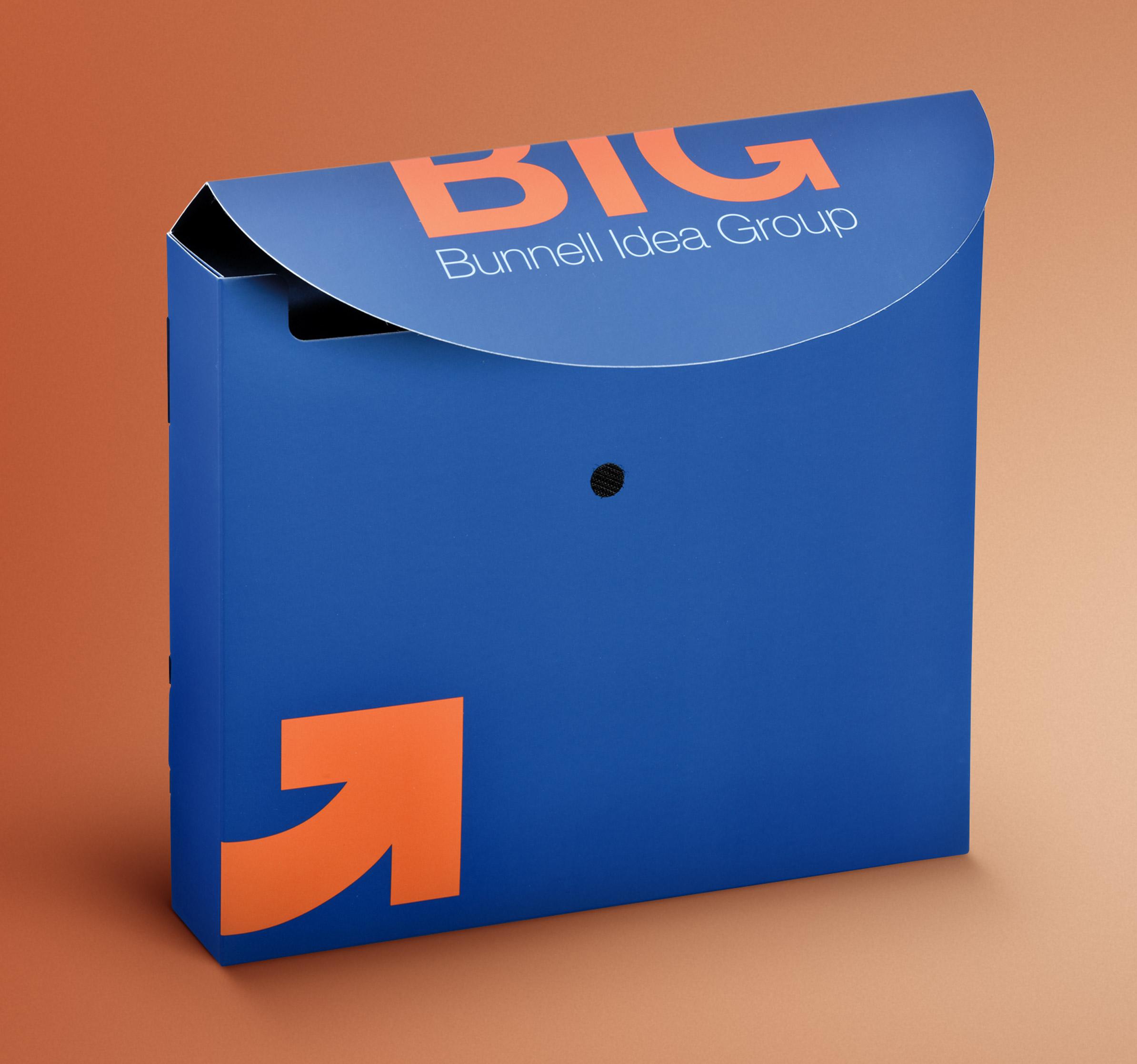 Sales box with VELCRO closure for Bunnell Idea Group