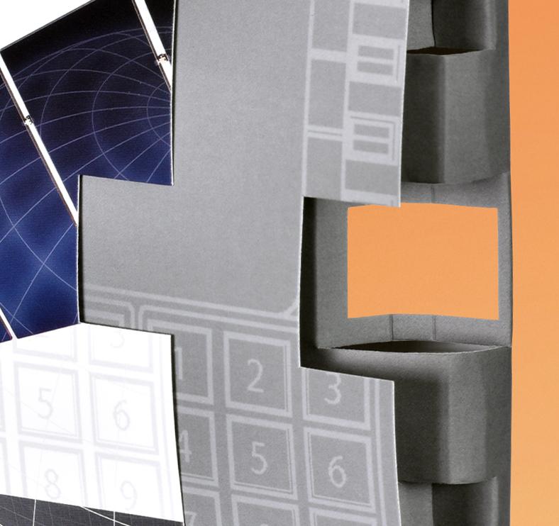 Closeup USB pocket on folding carton slipcase