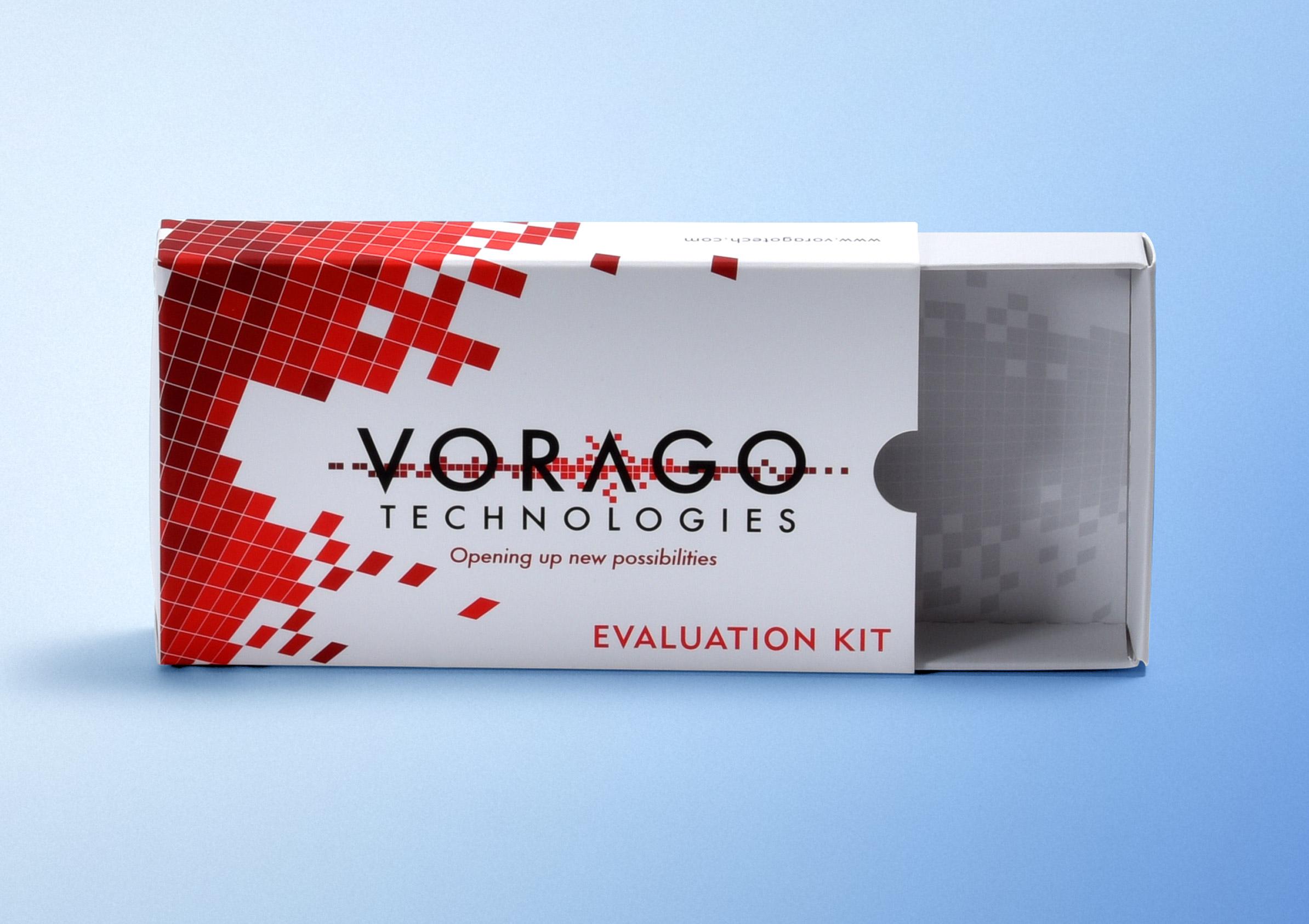 Drawer style folding carton package for Vorago with finger notch