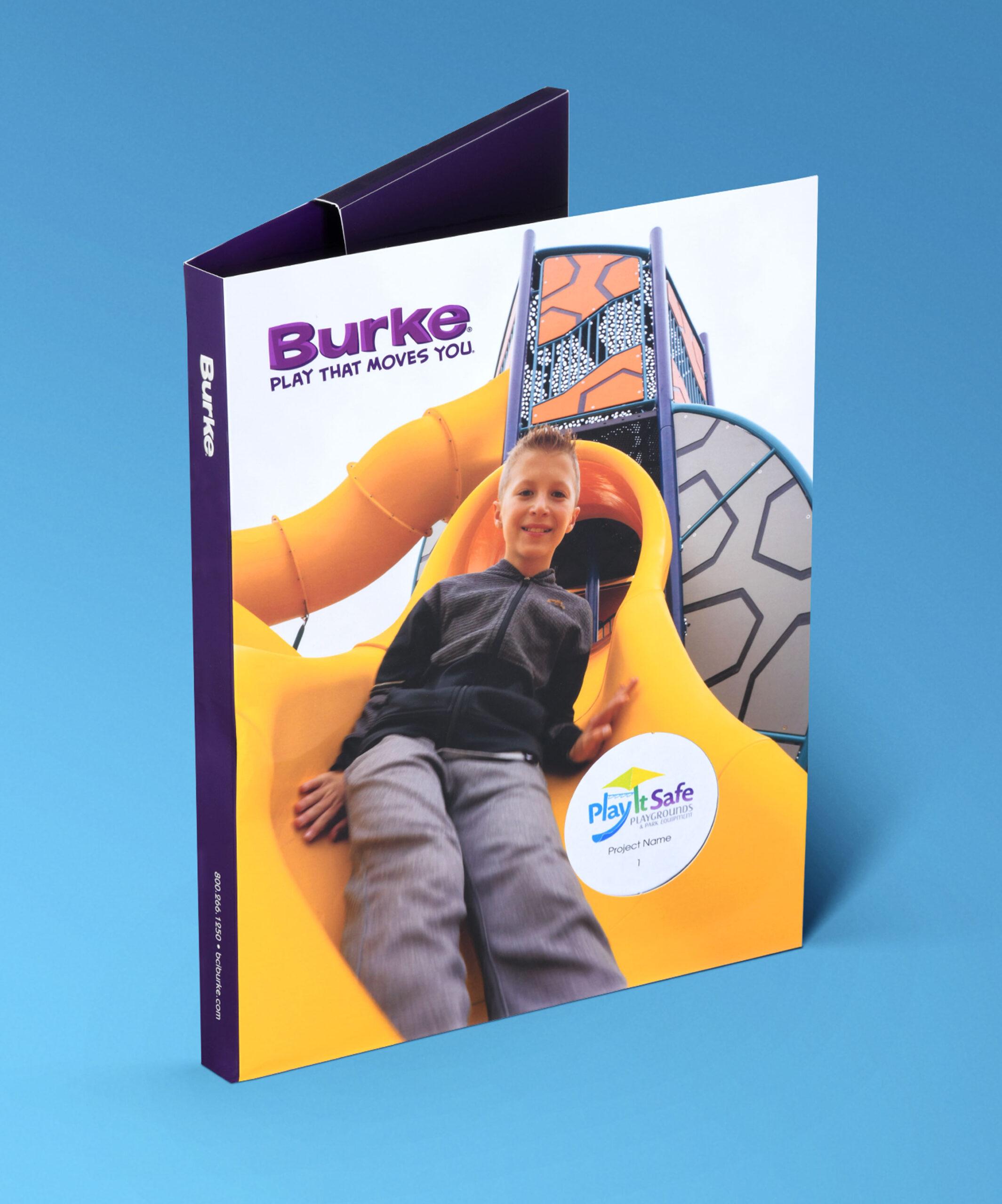 BCI Burke pocket folder with die-cut window