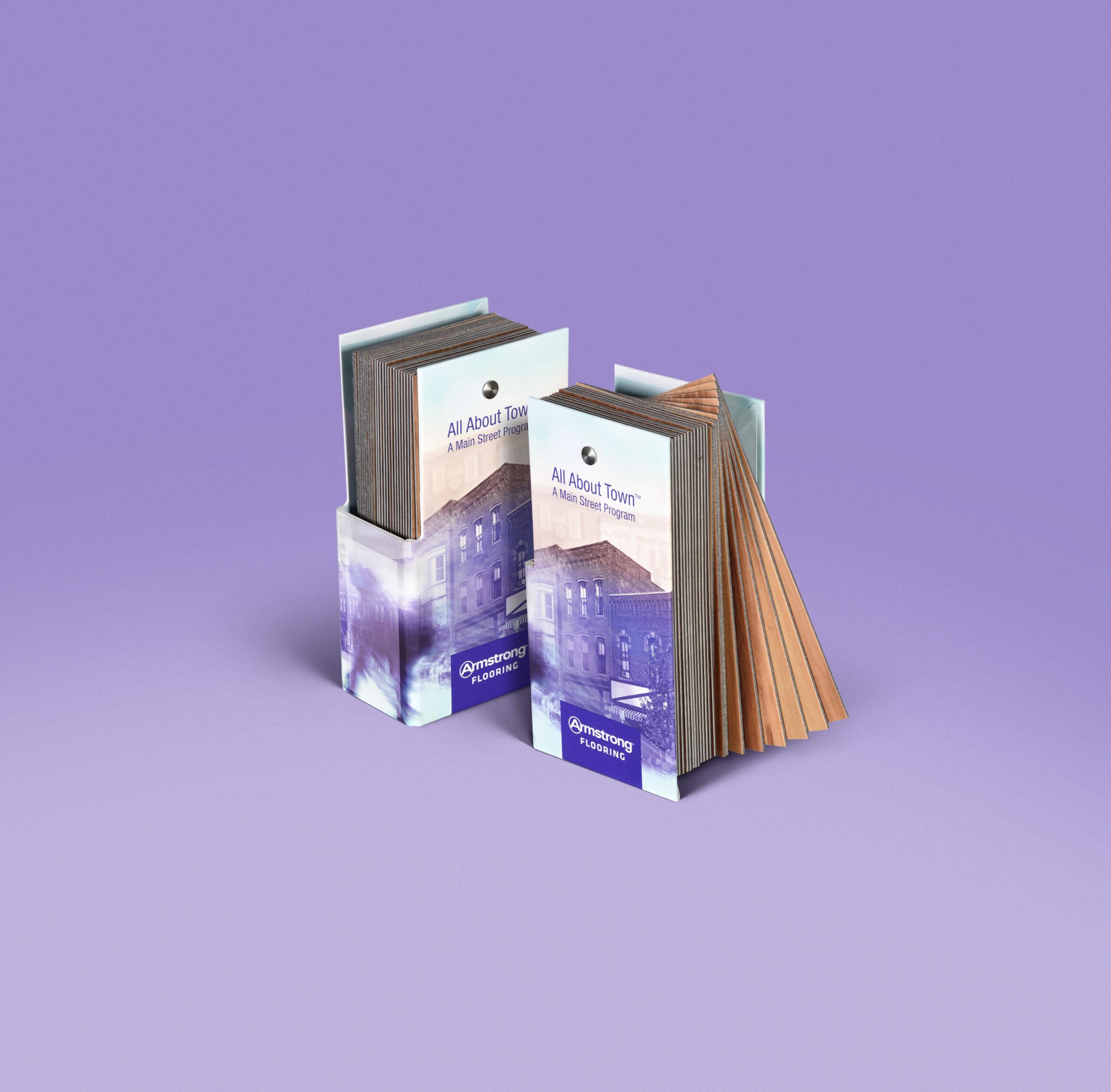 Swing books for flooring samples