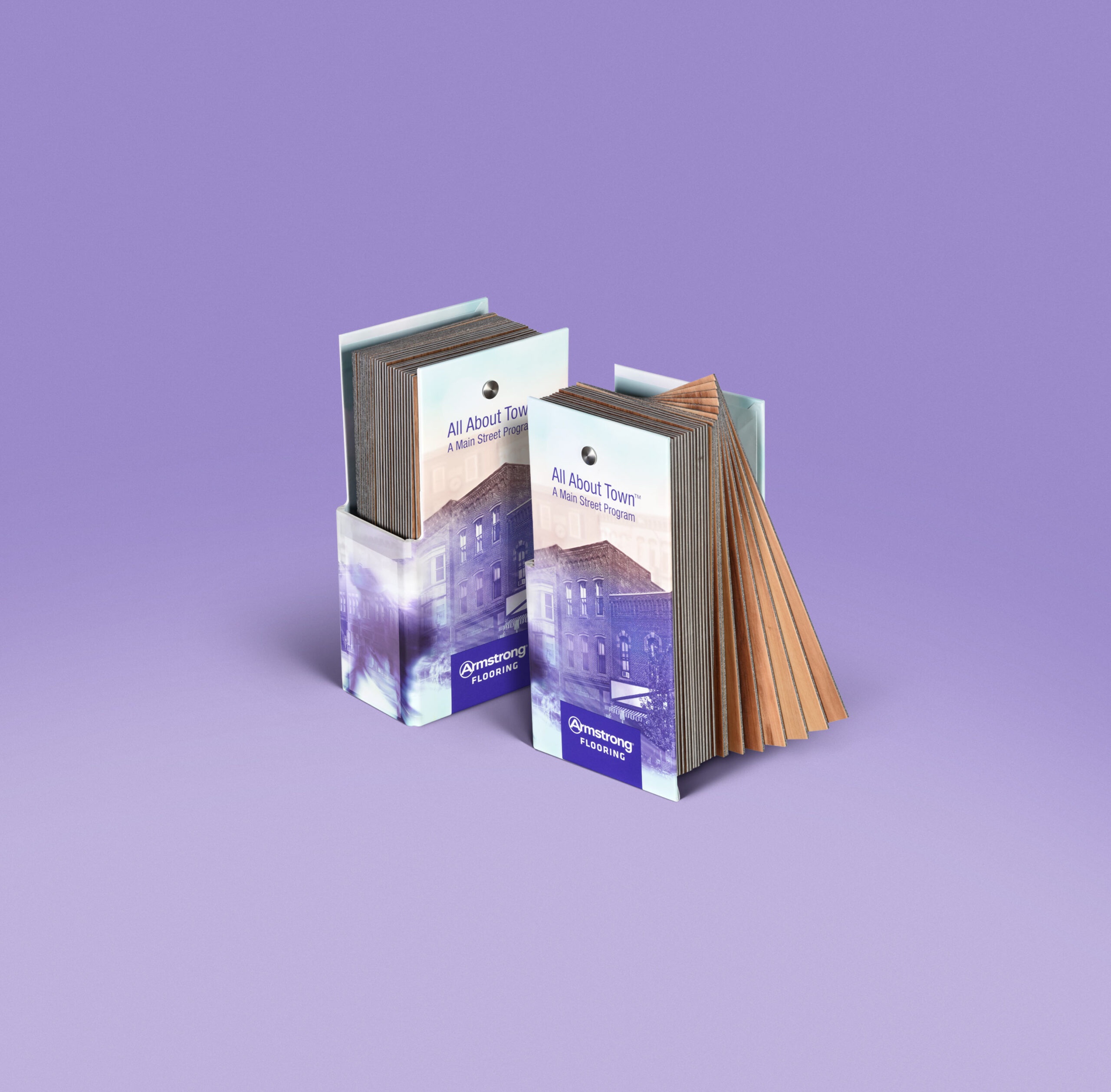 Swing books for flooring samples