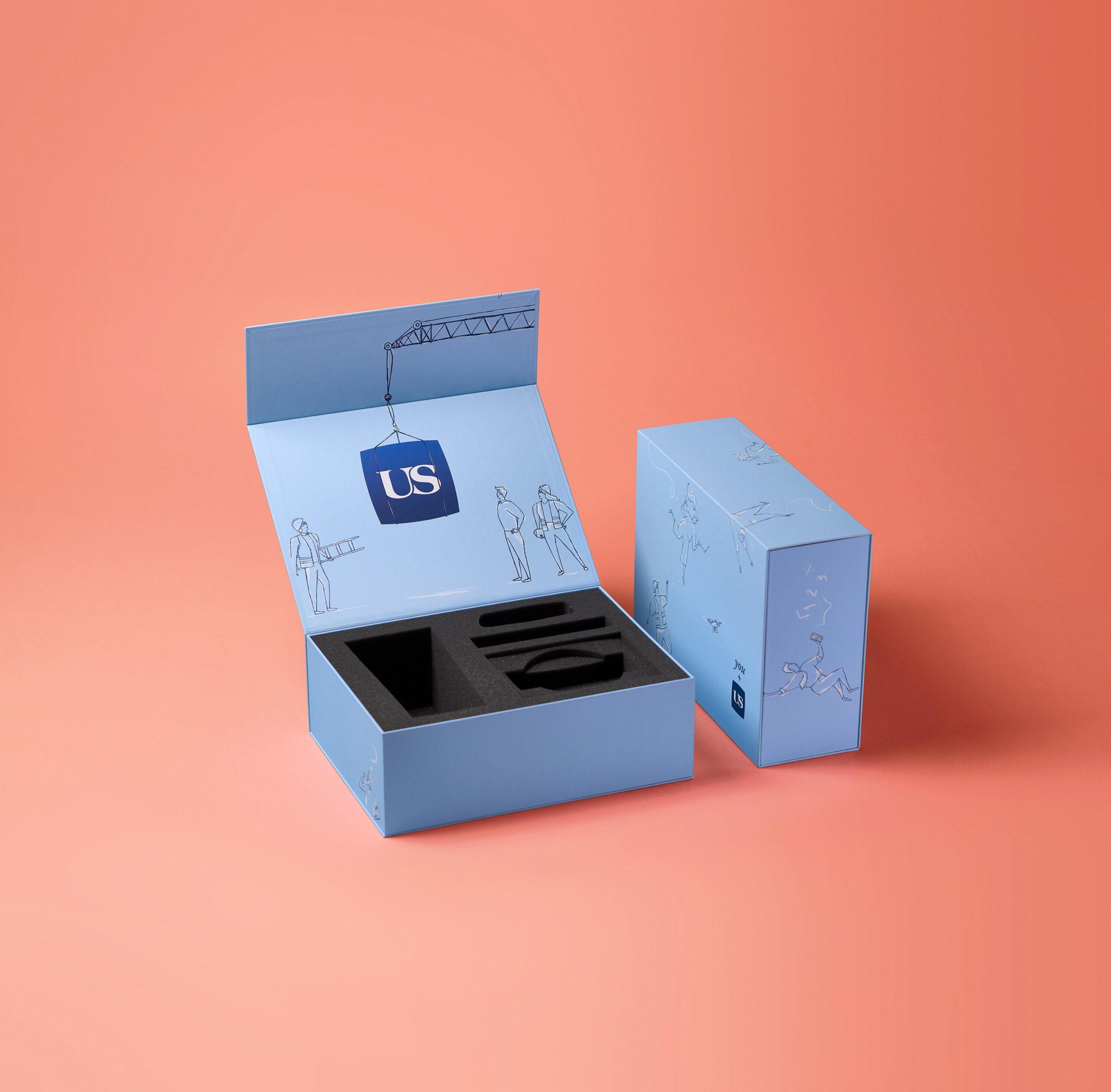 Magnetic book style box with foam insert