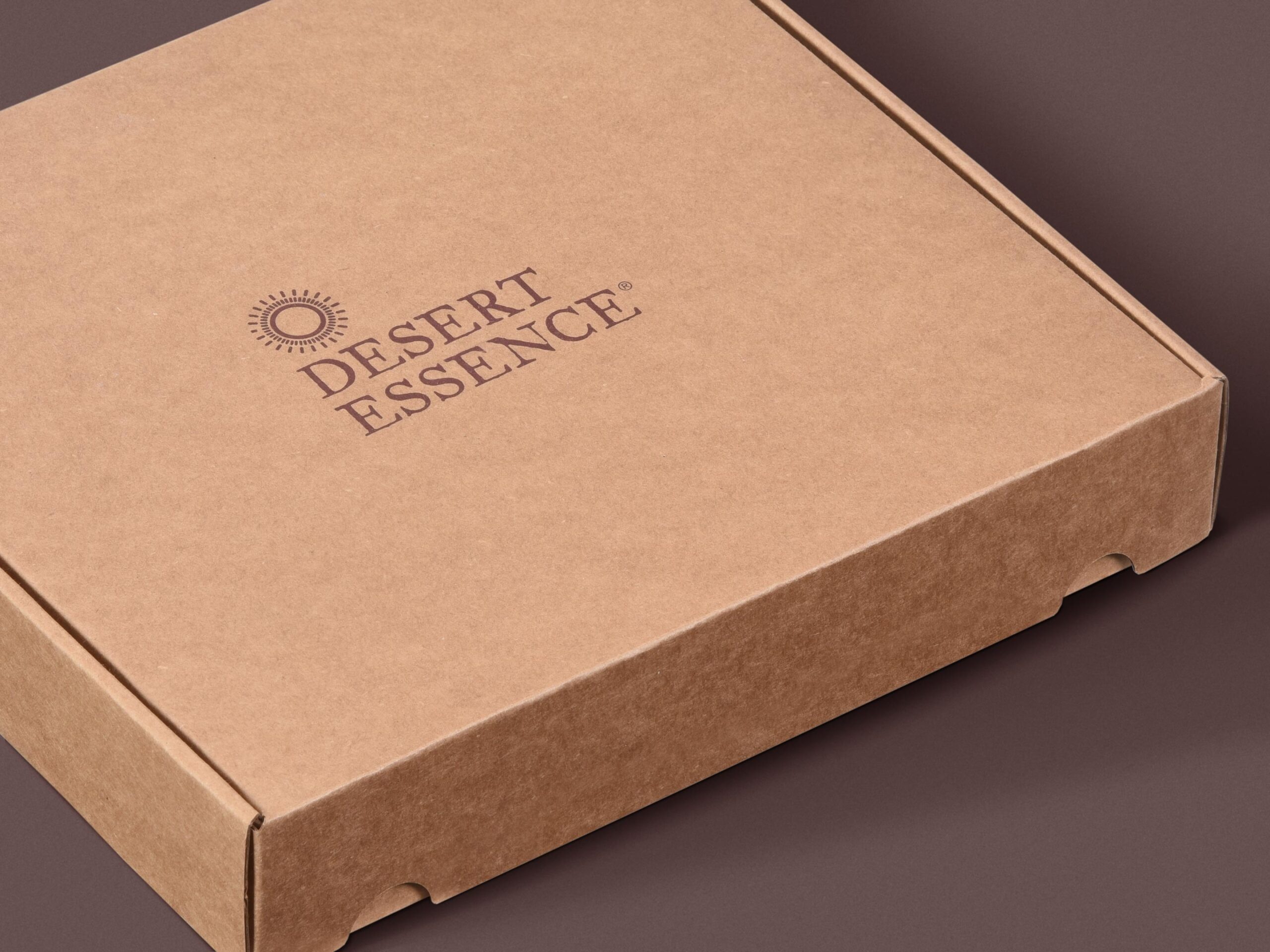 Kraft corrugated tuck lock box with direct print