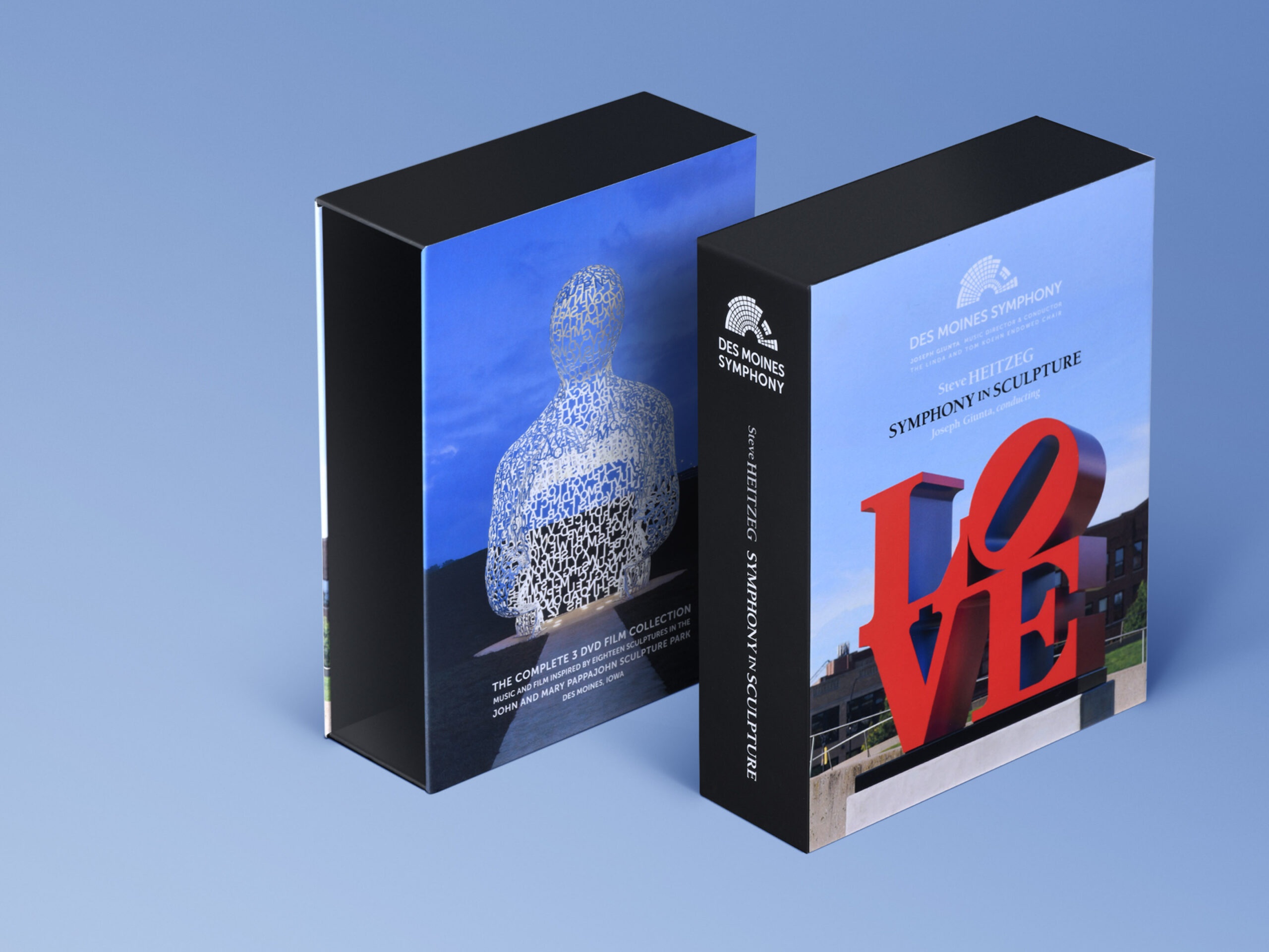 DVD slipcase printed for Des Moines Symphony