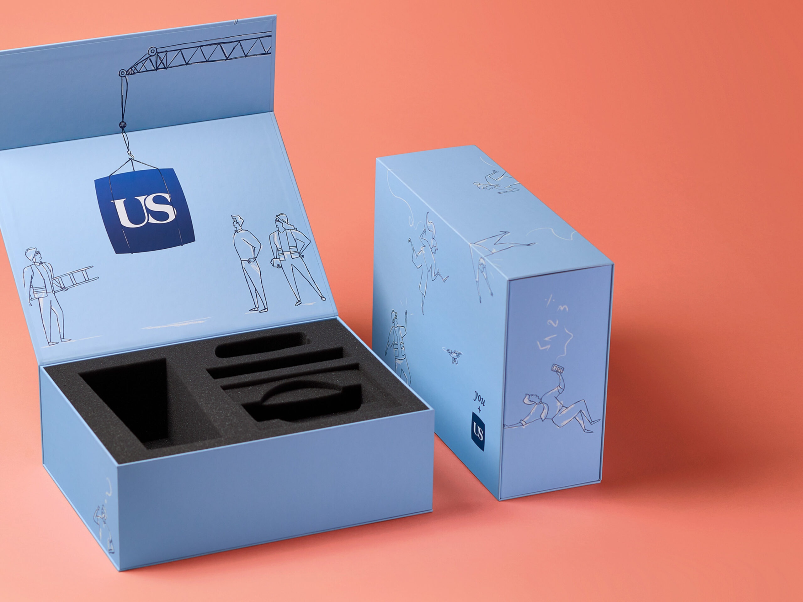 Book style box with custom foam insert for Uliman Schuette